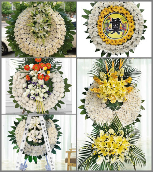 河南郑州新密市岳村镇尹村村花圈速递